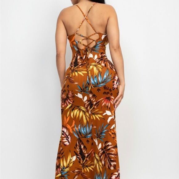 Brown maxi dress - Picture 2 of 12